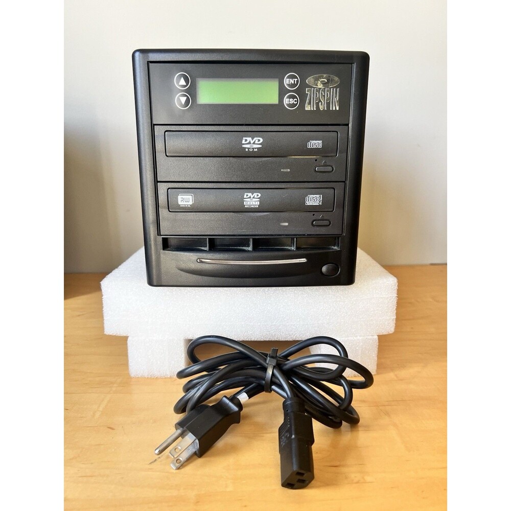 ZipSpin CD/DVD Disc Duplicator C-121-Pro W/ Power Cord New Open Box